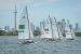 July 16, 2015: Teams get ready for the start of the Open Hobie 16 Series Race 11 on Lake Ontario in Toronto, ON, Canada.
